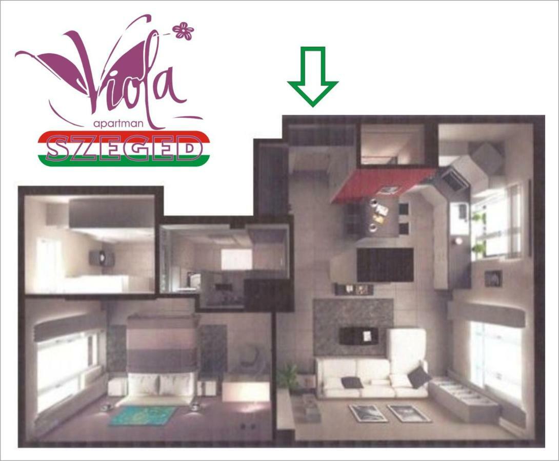 Ferienwohnung Viola Apartman With Infra Sauna Szegedin Exterior foto